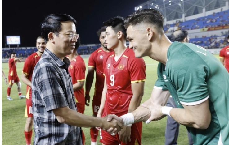 Lê Giang sẵn sàng cho cuộc cạnh tranh vị trí bắt chính ở kỳ AFF Cup. Ảnh: VFF.