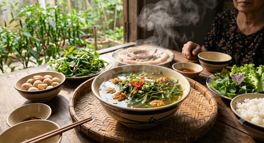 Lá ớt có thể dùng để nấu canh, ăn lẩu hoặc kết hợp với cá, thịt, đồng thời bổ sung vitamin và các chất chống oxy hóa tự nhiên cho bữa ăn.
