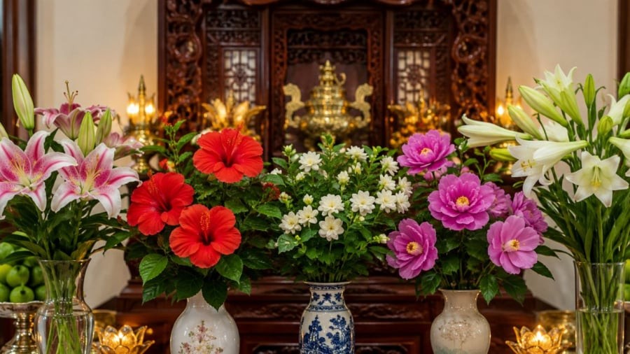 Không phải loại hoa nào cũng thích hợp dâng cúng
