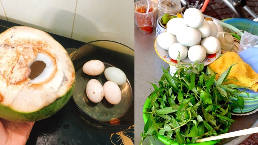 Nhiều người cho rằng món trứng vịt lộn luộc bằng nước dừa có hương vị thơm ngon hơn.