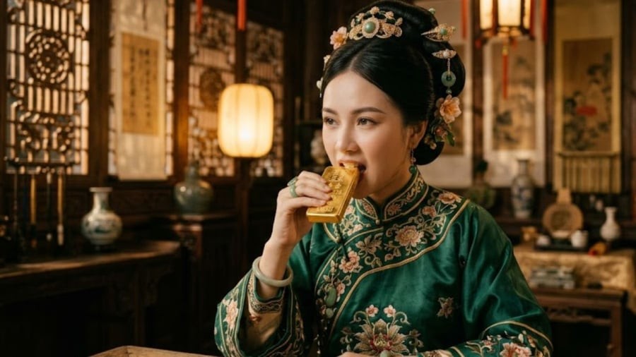 Việc dùng răng cắn vàng có thể giúp nhận biết loại vàng nào có khả năng là vàng giả.