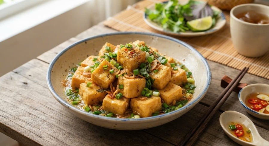 Đậu phụ tẩm hành 