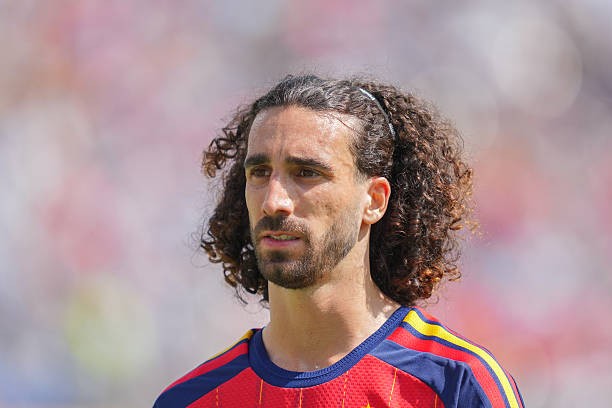 Marc Cucurella (6.6): Tiếp tục thể hiện phong độ ổn định trong màu áo đội tuyển. Anh phong tỏa tốt tầm hoạt động của Messi, đồng thời mang lại sự quyết liệt trong tranh chấp và tích cực hỗ trợ sức tấn công bên hành lang cánh. Ảnh: Getty Images.