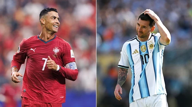 Ronaldo vượt Messi về thành tích phá lưới ĐT Tây Ban Nha. Ảnh: Getty Images
