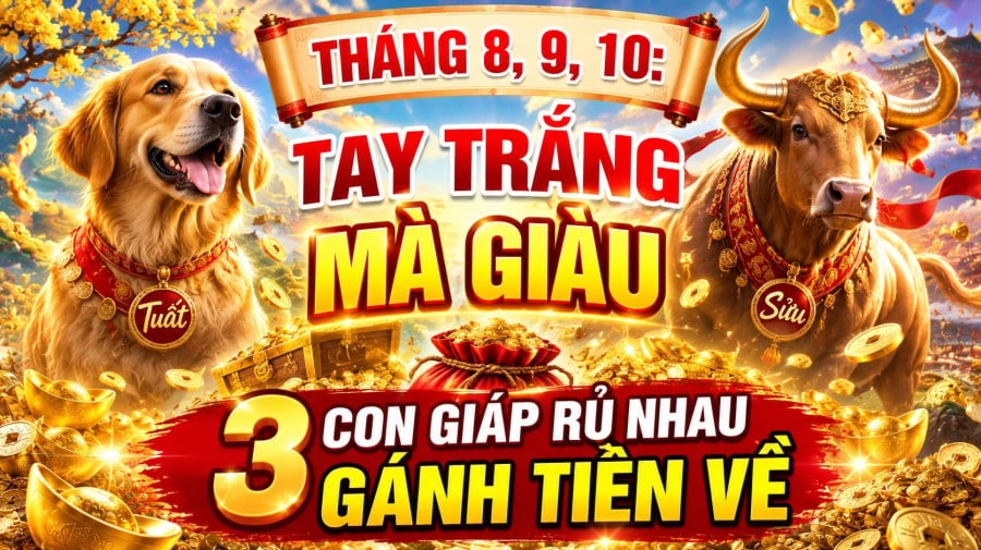 Dưới đây là 3 con giáp mới được dự báo có nhiều triển vọng đón tài lộc trong giai đoạn này.
