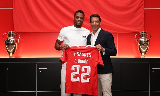 Duran gia nhập Benfica. (Ảnh: Trang chủ Benfica_
