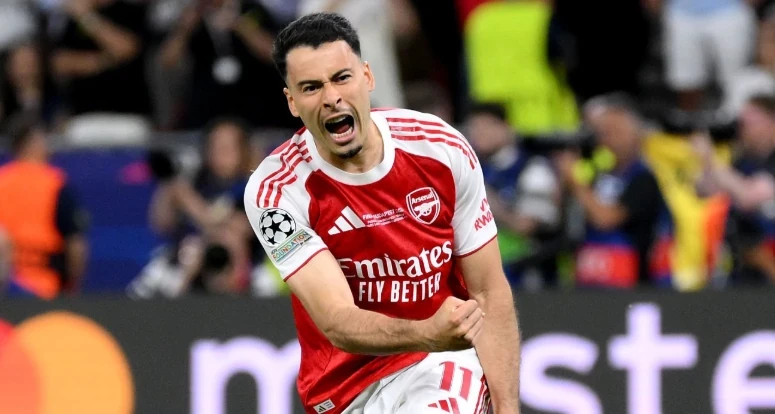 Martinelli lọt tầm ngắm Atletico Madrid. Ảnh: Getty.