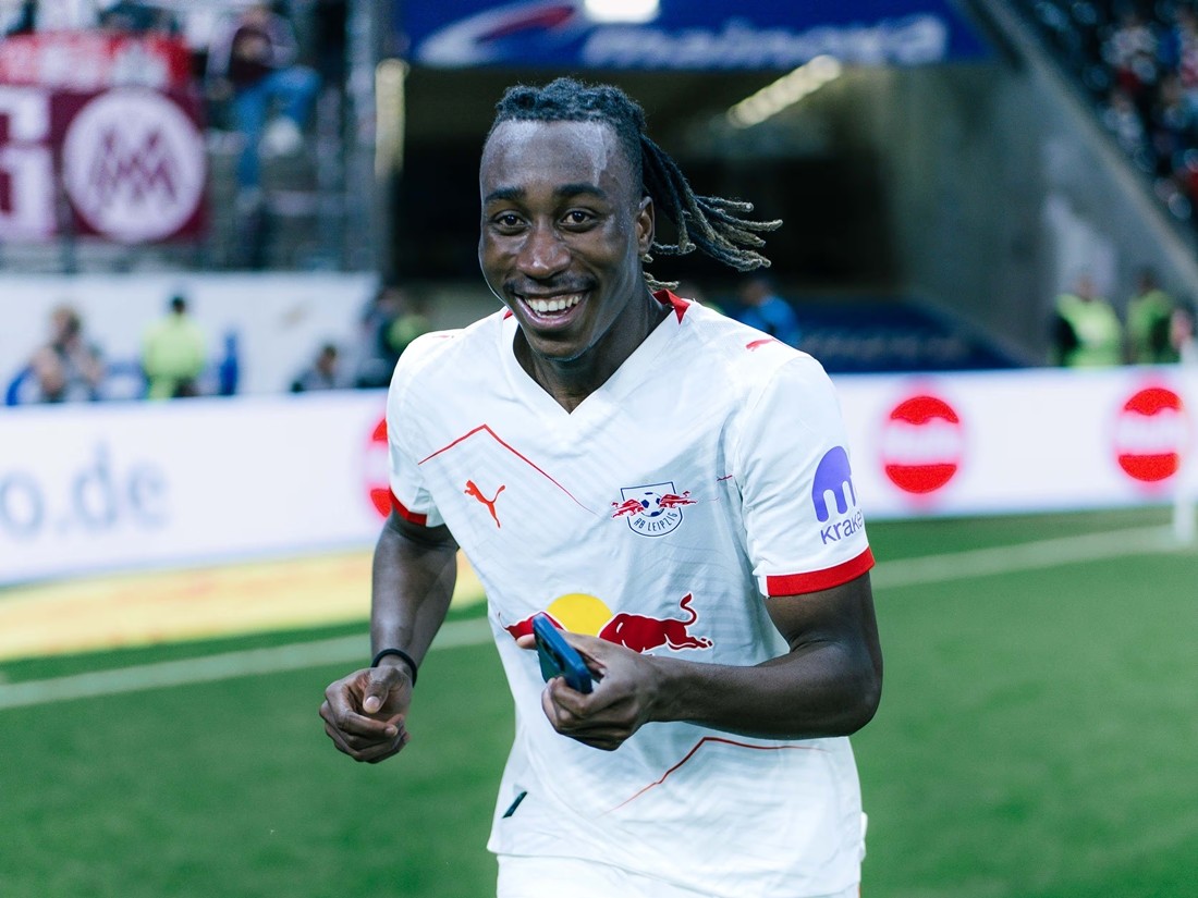 Yan Diomande quyết tâm gia nhập PSG. Ảnh: RB Leipzig FC.