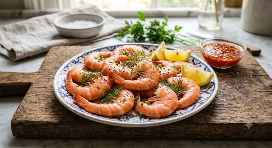 Thay vì chỉ dùng gừng hay sả theo thói quen, việc thêm một nắm lá ổi tươi (hoặc lá trà xanh/chè xanh) vào nồi nước luộc chính là bí quyết giúp nâng tầm món ăn này.

