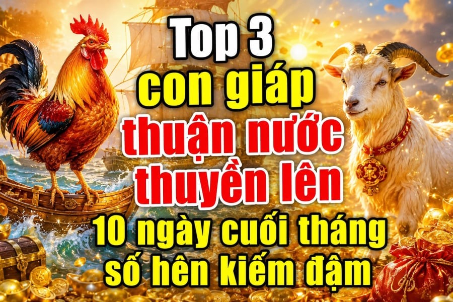 Top 3 con giáp thuận nước thuyền lên, 10 ngày cuối tháng số hên kiếm đậm