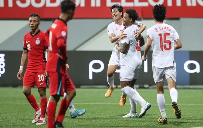 Tuyển Việt Nam đã đánh bại Singapore 2-0 ở lượt đi bán kết ASEAN Cup 2024 ngày 26/12/2024.
