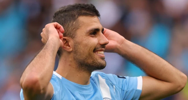 Rodri có tương lai bất định ở Man City. Ảnh: Getty.