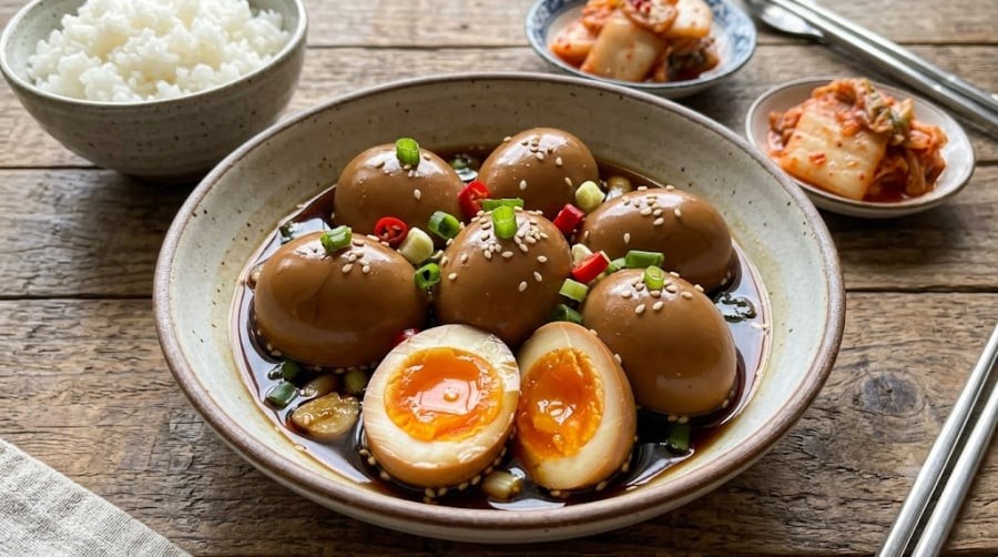 Trứng kho thịt, trứng ngâm tương hay trứng ngâm trà là những món cực kỳ 