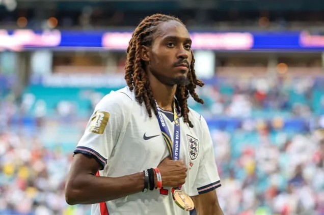 Djed Spence lọt vào mắt xanh MU sau kỳ World Cup 2026 ấn tượng. Ảnh: Getty. 
