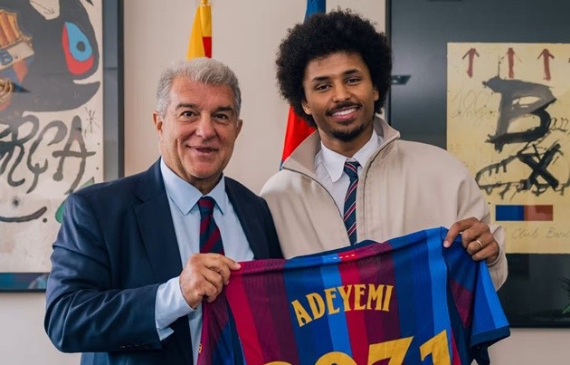 Adeyemi gia nhập Barca từ Dortmund. (Ảnh: Getty Images)
