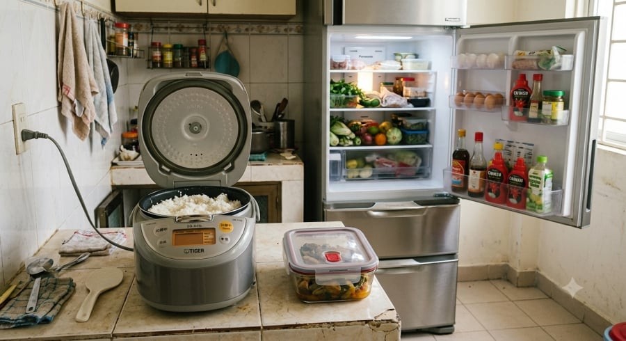 Bảo quản cơm nguội đúng cách giúp hạn chế nguy cơ vi khuẩn phát triển và giữ chất lượng cơm tốt hơn.