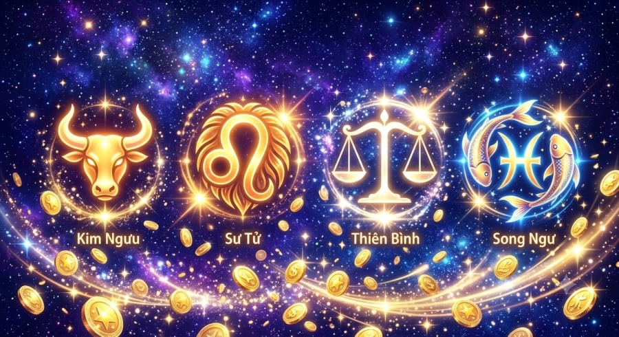 4 cung hoàng đạo được dự báo có nhiều cơ hội đón tài lộc, quý nhân và vận may trong cuối tuần 25 - 26/7.