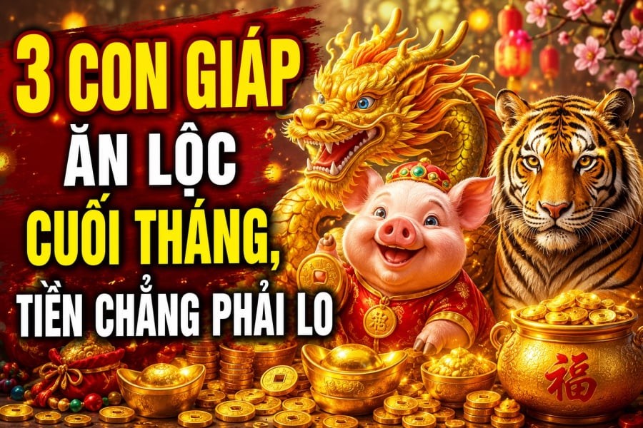 3 con giáp Ăn Lộc cuối tháng, Tiền chẳng phải lo