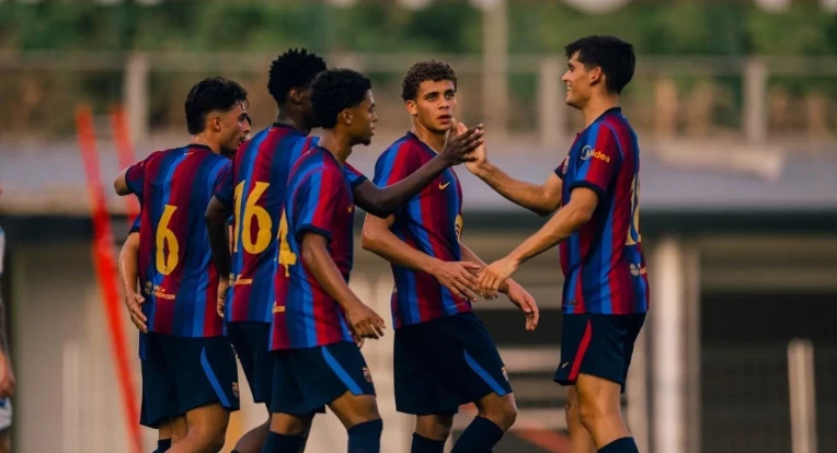 Barcelona thắng CE Europa 4-1. Ảnh: Trang chủ Barca.