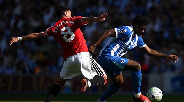 MU có thể chiêu mộ Baleba. Ảnh: Getty Images.