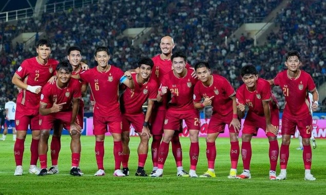 Đội hình trẻ trung của Thái Lan đã thể hiện màn trình diễn chất lượng. Ảnh: FAT.