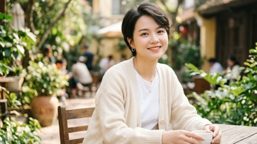 Tóc tém hợp với những người có khuôn mặt nhỏ nhắn, đường nét thanh tú.
