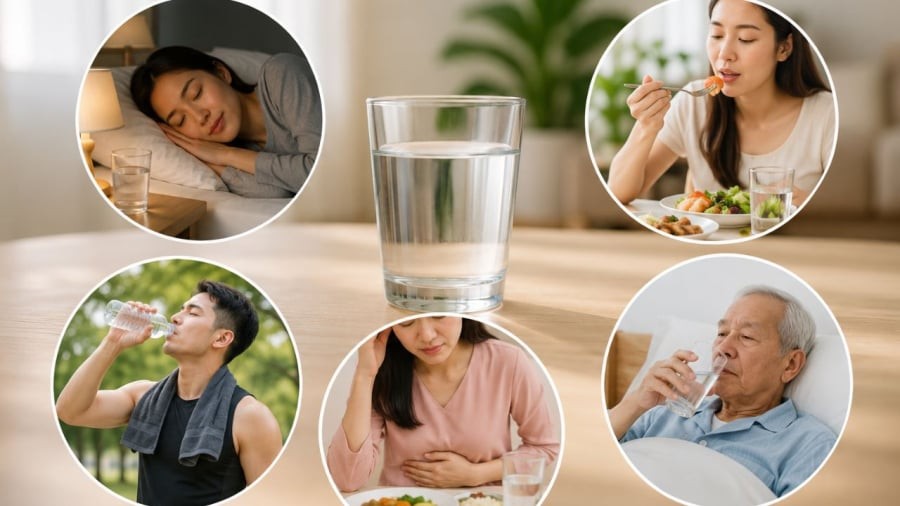 Chú ý uống nước cẩn thận ở những thời điểm này