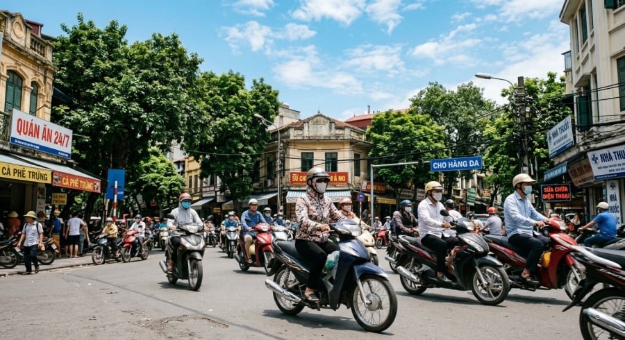 Miền Bắc chỉ còn khoảng hai ngày nắng nóng trước khi chuyển sang mưa lớn diện rộng từ đêm 27/7.