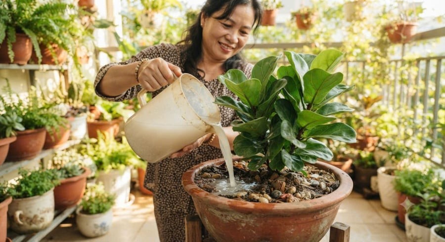 Nước vô gạo đừng vôi đổ đi 