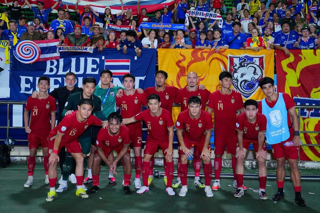 Thái Lan quyết tâm giành trọn 3 điểm trước Malaysia. Ảnh: ĐT Thái Lan.