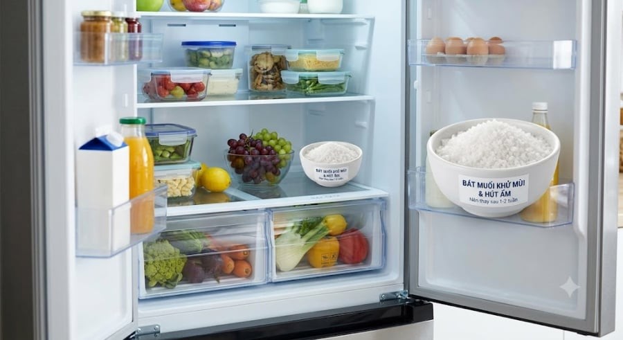 Khi tủ lạnh chứa quá nhiều đồ ăn chưa được bọc kín, sự pha trộn giữa mùi thịt cá sống, rau củ và thức ăn chín sẽ tạo ra một mùi hôi vô cùng ám ảnh mỗi khi mở cửa tủ.

