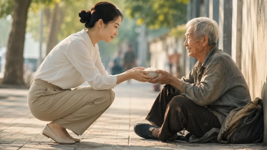 Nhân phẩm của một người sẽ bộc lộ rõ khi họ đối xử với người yếu thế