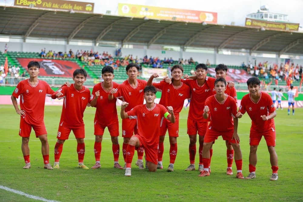 U17 PVF vô địch U17 Quốc gia 2026 sau chiến thắng thuyết phục trước Huế. Ảnh: VFF.