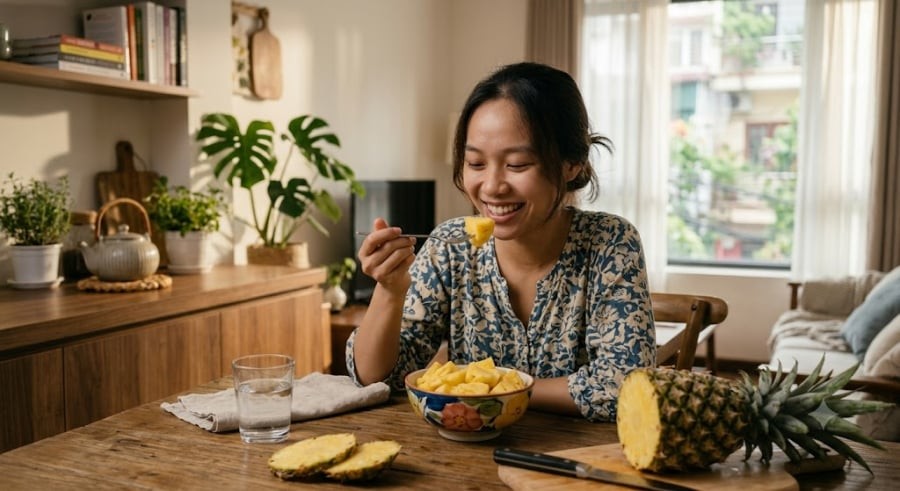 Việc ăn trái cây tươi với lượng vừa phải thậm chí còn hỗ trợ giảm đường huyết lúc đói và hạ thấp nguy cơ mắc tiểu đường type 2. Bên cạnh đó, hàm lượng nước và chất xơ cao giúp bạn no lâu hơn, hỗ trợ kiểm soát cân nặng hiệu quả.
