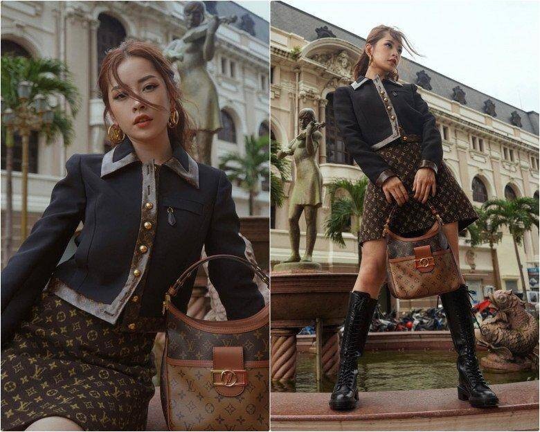 Thay vì lựa chọn blazer dáng dài truyền thống, Chi Pu thường ưu ái các thiết kế blazer lửng có chiều dài ngang eo.