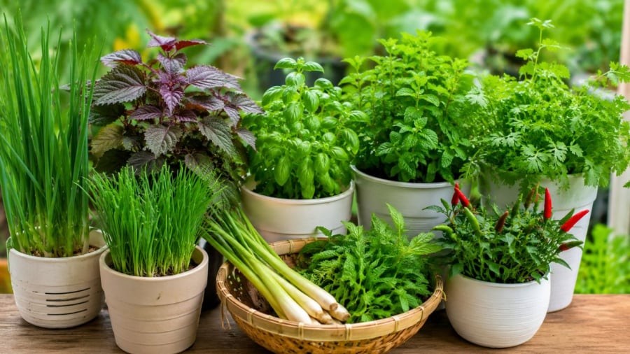 Những loại rau gia vị này rất dễ trồng quanh nhà