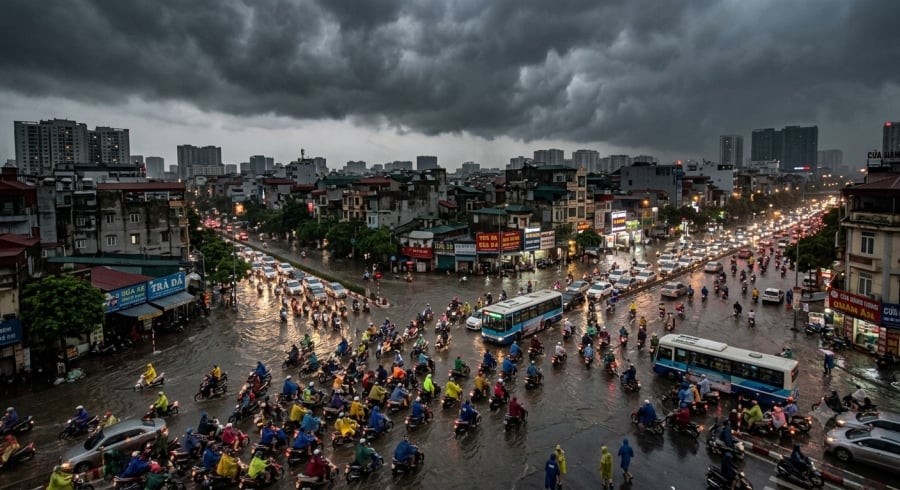 Mưa dông tiếp tục xuất hiện trên diện rộng trong ngày 29/7, nhiều nơi có lượng mưa rất lớn.