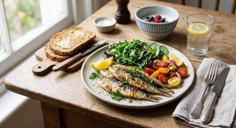 Cá mòi đứng đầu danh sách những loại cá tốt cho sức khỏe nhờ giàu omega-3, vitamin D, canxi và hàm lượng thủy ngân thấp.
