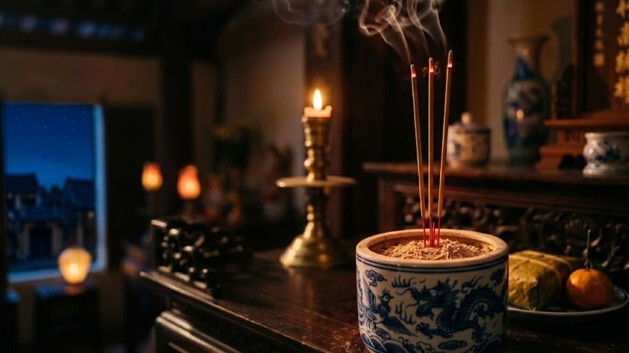 Theo quan niệm của người xưa, không nên thắp hương vào buổi tối.
