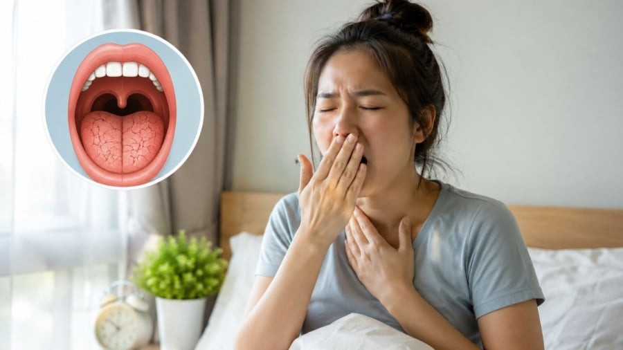 Thường xuyên thấy khô miệng khi ngủ dậy nên chú ý