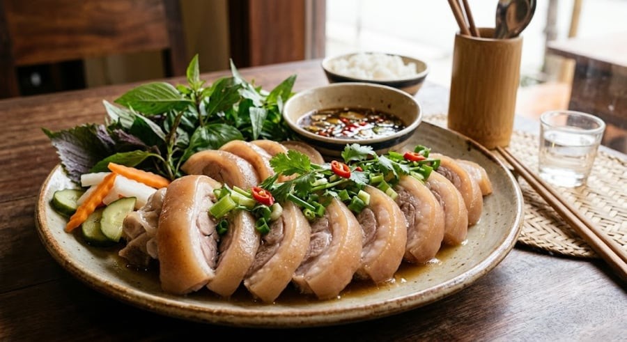 Da chân giò sẽ trong, giòn sần sật, không bị thâm và thịt giữ nguyên độ mọng nước.