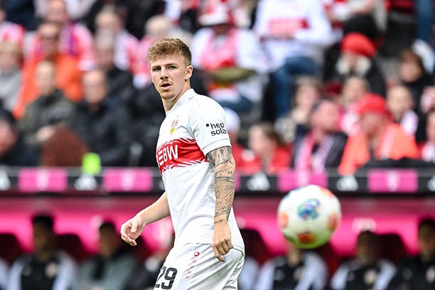Finn Jeltsch gây ấn tượng trong màu áo VfB Stuttgart. Ảnh: Getty Images