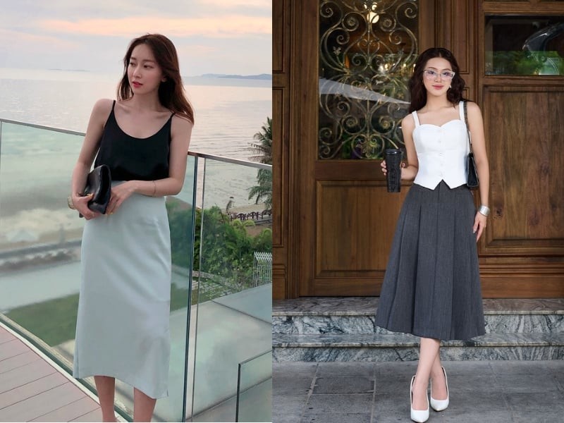Những sắc trắng, kem, be, vàng nhạt, xanh nhạt hay hồng phấn đều rất dễ phối và phù hợp với nhiều tông da.