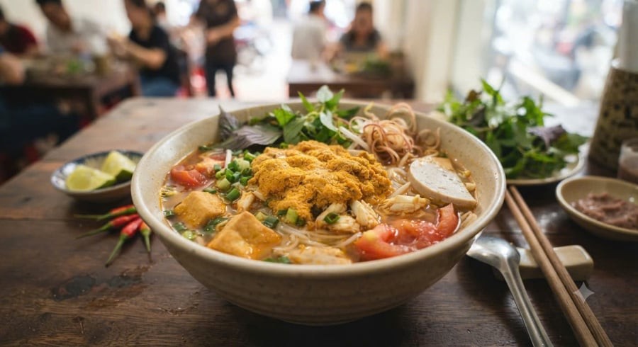 Cách nấu bún riêu cua ngon tại nhà 