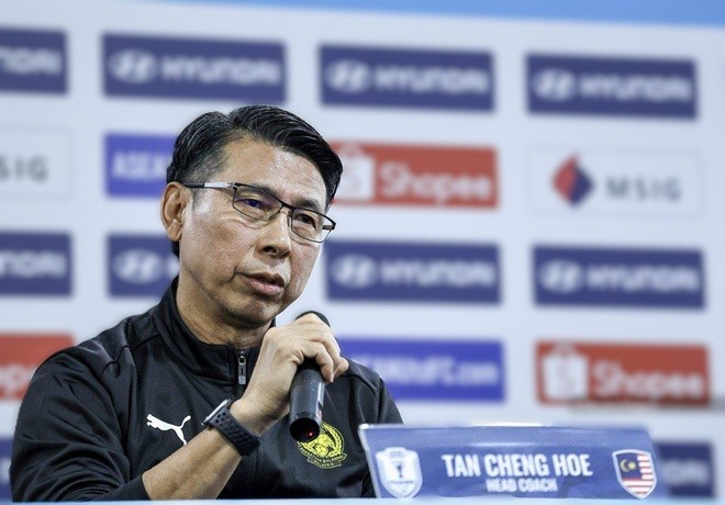 HLV Tan Cheng Hoe hiểu rõ sự khó khăn của trận gặp Thái Lan. Ảnh: NST.