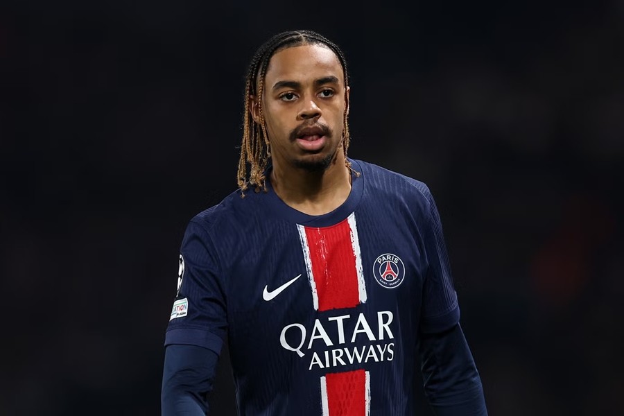 PSG được cho có thể để Bradley Barcola ra đi hè này. Ảnh: Getty Images.