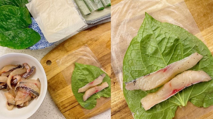 Bạn có thể làm món cá cuộn lá lốt bằng những nguyên liệu đơn giản.