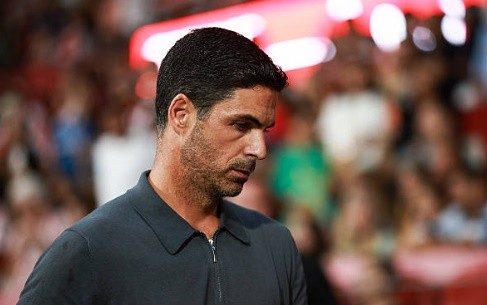 Arteta đã được hỏi về những mục tiêu chuyển nhượng của Arsenal trong buổi phỏng vấn sau trận. Ảnh: Getty Images.