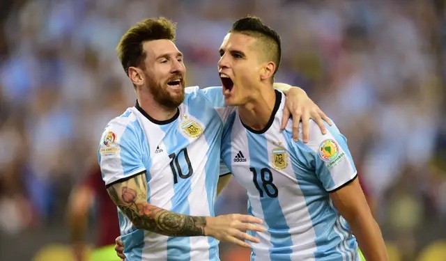  Lamela khi còn khoác áo Argentina. Ảnh: Getty.