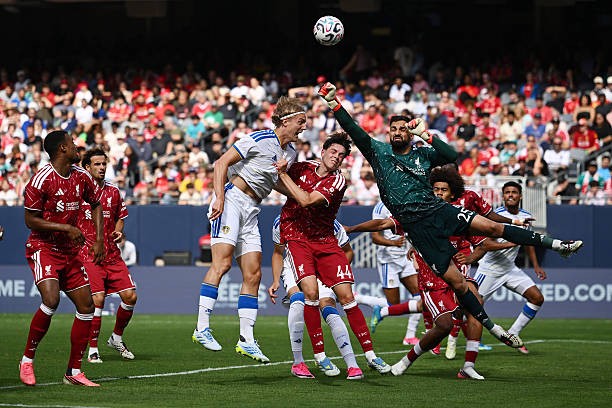 Liverpool bộc lộ nhiều vấn đề sau trận thua Leeds. Ảnh: Getty Images. 